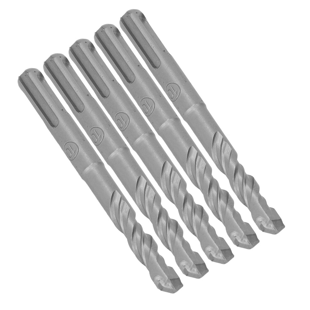 5Pcs Spiral Impact Drill Bits 110Mm 10Mm Cemented Carbide 4631389673514