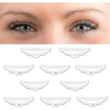 Silicone Eyelash Curler with Soft Pads, 5 Sizes for Gentle Lift, Long-Lasting Natural Curl at Home