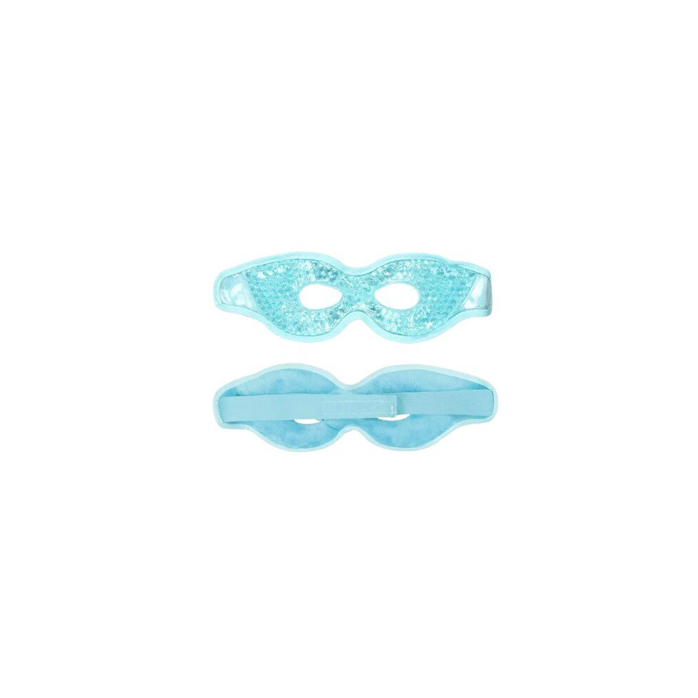 Gel Bead Eye Mask for Puffy Eyes and Migraine Relief, Adjustable Hot and Cold Compress for Relaxation