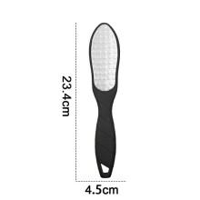 Rustproof Stainless Steel Foot File, Dry and Wet Use Callus Remover with Large Dual-Sided Surface for Pedicure, Non-Slip Handle