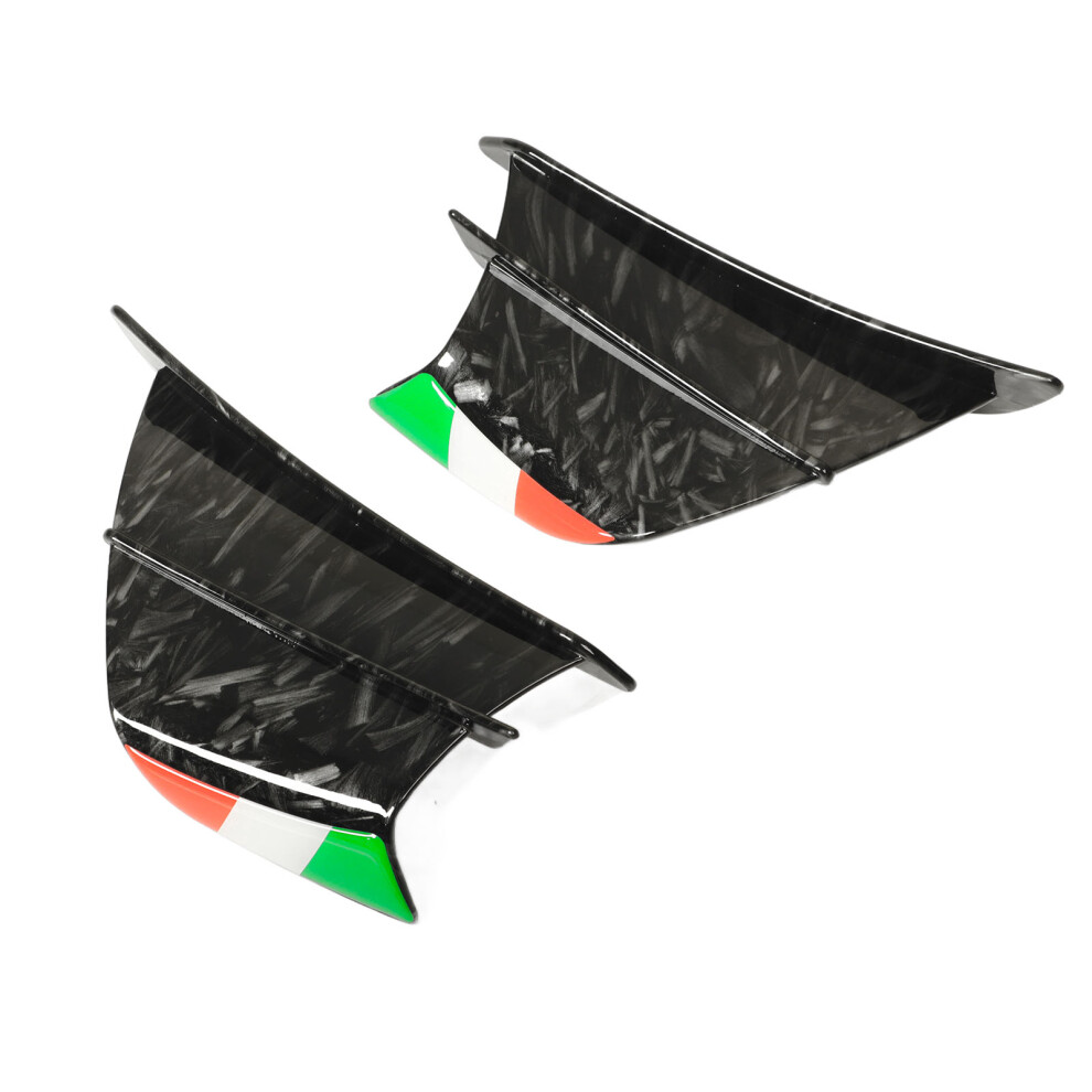 Bright Marble Motorcycle Wing Spoilers For Ninja 400 250 Z900 Z1000 2Pcs 8751389674284