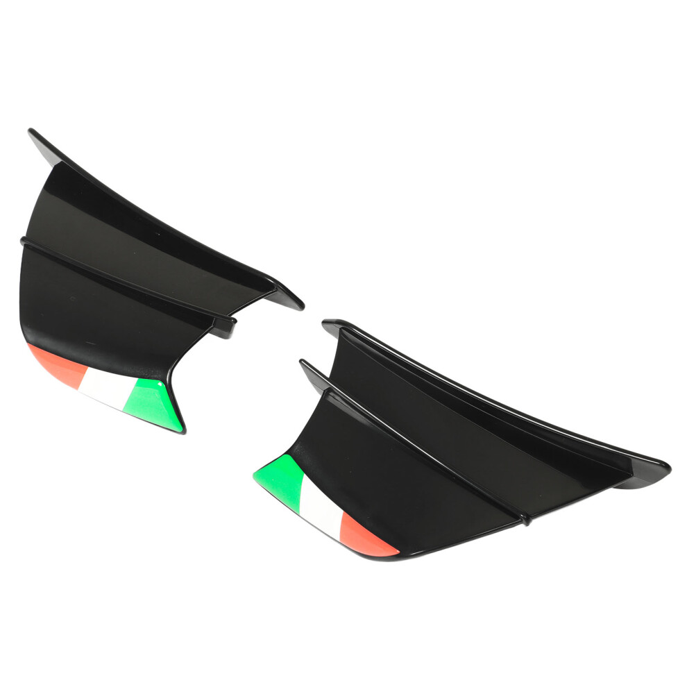 Motorcycle Wing Side Spoilers For Ninja 400 250 Z900 Z1000 Easy Fit 2Pcs Black 4921389674278