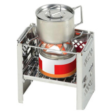 Horno Plegable de Acero Inoxidable para Camping con Parrilla, Estable, 690g
