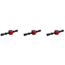 3X Metal Rear Bridge Axle Housing Case for WPL D12 C14 C24 C24-1 C34 B14 B24 B16 B36 RC Car Upgrade Parts,Black