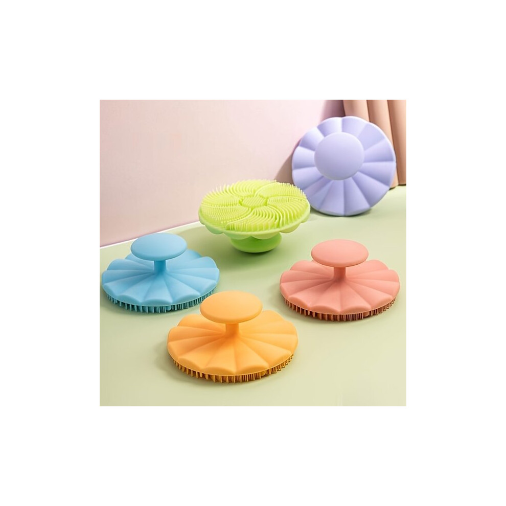 Silicone Face Brush for Deep Pore Cleansing, Gentle Flower-Shaped Massager to Remove Dirt and Dead Skin Cells