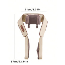 Rechargeable Neck Shoulder Massager, 5D Kneading Heat Function, ABS Material Deep Tissue Portable Massage for Upper Back