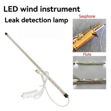 Saxophon-Reparaturleuchte mit LED-Streifen zur Luftlecksuche, 50 cm langes weißes Kunststoffwerkzeug für die Wartung von Holzblasinstrumenten
