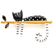 Damesbroche met veilige sluiting, legering sieradenspeld 5 cm x 3,5 cm voor veelzijdige stijl.