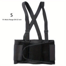 Adjustable Back Support Belt with Waist Strap Suspenders for Lower Back Pain Relief - Support Belt for Work, Travel and Physical Tasks