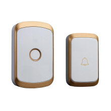 Campainha sem fio com alcance longo de 1000 pés, 36 toques, volume ajustável em 4 níveis e alerta de flash LED para casa e escritório