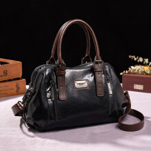 Borsa a tracolla da donna, borsa a mano in vera pelle di vacchetta