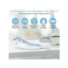 Épilateur corporel pour femmes, épilateur et tondeuse électrique rechargeable 2 en 1 avec étui en ABS