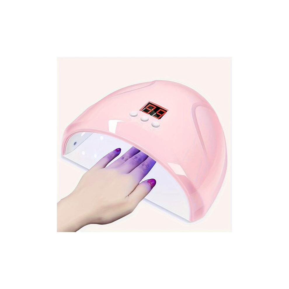UV LED Nail Lamp with LCD Screen Adjustable Timer for At-Home Gel Nail Drying