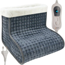 Verwarmde slippers met uitneembare en wasbare binnenvoering, 3 temperatuurstanden en een timer van 90 minuten voor warm schoeisel.
