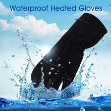Waterdichte verwarmde handschoenen voor dames en heren, 3 warmtestanden met koolstofvezel verwarmingselementen voor wintersporten, fietsen en skiën.