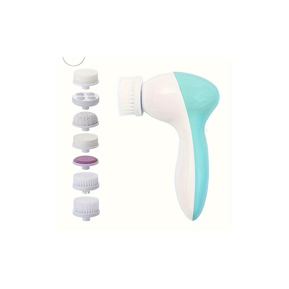 Deep Cleansing Device, 7-in-1 Electric Facial Brush for Makeup Removal Exfoliation, Oily Skin Care