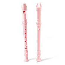 Soprano Recorder 8 Hole Beginner Musical Instrument with Clear Tone and Engaging Pink Finish