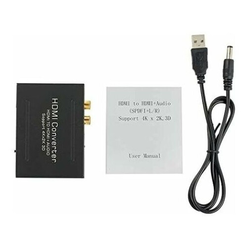 Εξαγωγέας ήχου HDMI συμβατός με SKY HD, PS3, τηλεόραση, οπτική έξοδο RCA 5.1CH, υποστήριξη 4K