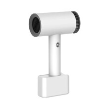 Tragbarer Haartrockner für Reisen, kabellos, USB-C-aufladbar, mit zwei Heiz- und Kaltluftstufen, kompaktes ABS-Design