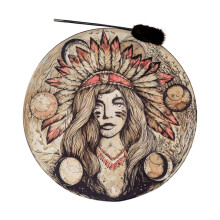 Shaman Drum Hand Drum with Drumstick for Meditation Yoga and Sound Healing Decorations