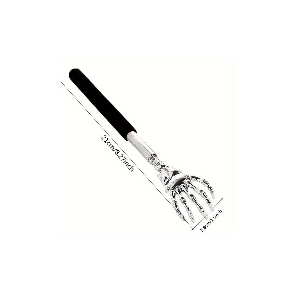 Telescopic Claw Back Scratcher, Adjustable Stainless Steel Itch Relief Tool and Body Massager for Travel