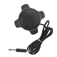 Tattoo Foot Pedal, Non-slip, 1.85m Silicone Cord, Green