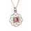 February Amethyst Celtic Knot Birthstone Necklace 1