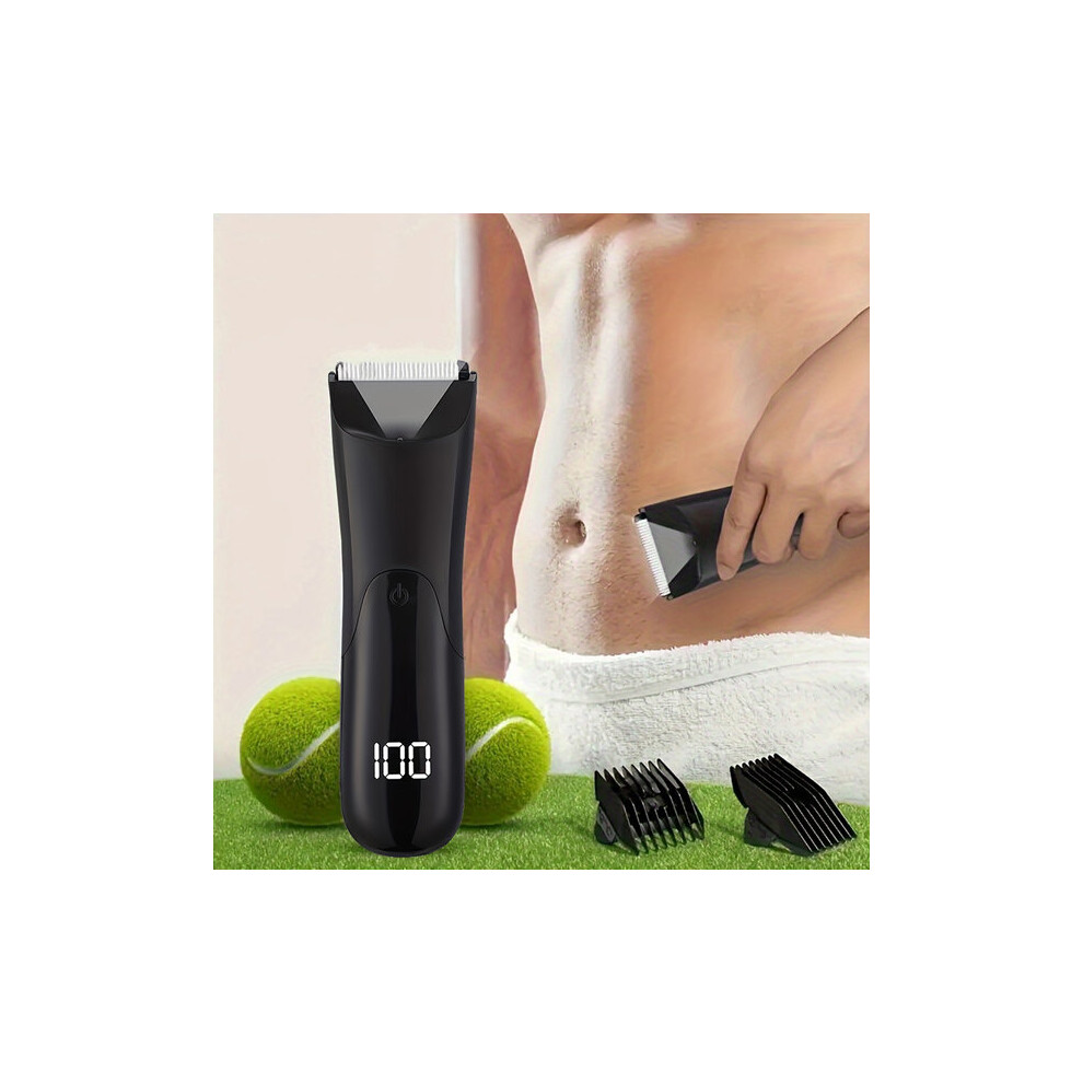 Black Precision Body Hair Trimmer Epilator For Men, For Groin, Chest And Armpits, For Personal Grooming