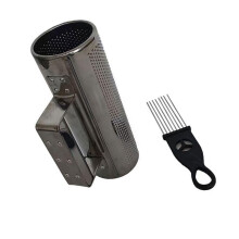 Metal Guiro Shaker with Scraper, Durable Percussion Instrument for Clear Tone and Live Performance