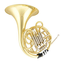 Beginner French Horn Double Row 4Key F/Bb Yellow Brass with Dual Tone Switch and Case