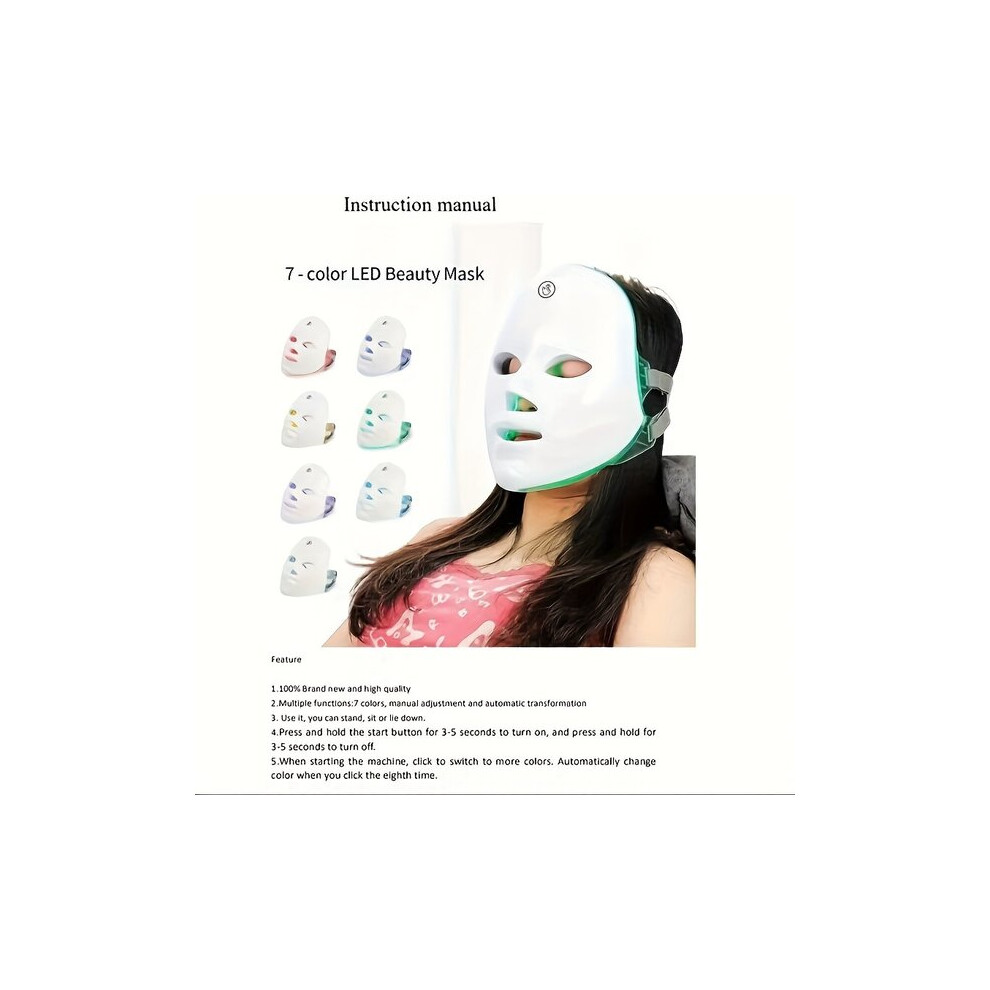 Touch Screen Facial Mask Device, Portable Beauty Care Tool for Home Use Skin Treatment