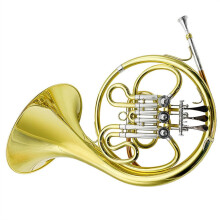 Bb French Horn for Beginners Brass 3Key Single Row Professional Grade with Case and Accessories