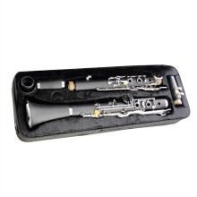 Beginner Clarinet with 18 Keys Bakelite Body Nickel Plated G Tone Student Clarinet with Carrying Case
