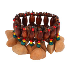 Handbell Bracelet Nut Shell Design with Melodic Jingle Sound for Tribal Dance and Party Wear