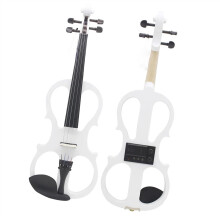 Professional 4/4 Electric Violin with Maple Body, Silent Practice Mode, Case and Accessories