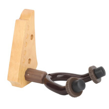 Guitar Wall Mount Beech Wood UShaped Hanger with Scratch Rubber Cradle for Electric and Bass