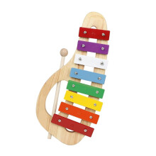 Glockenspiel Xylophone 8 Tone with Eight Tuned Bars, Durable Frame, BeginnerFriendly for Classroom