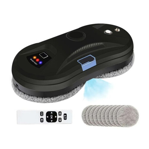 Window Cleaning Robot with 5600PA Suction Electric Spray Fall Prevention Remote Control- Efficient Glass Cleaner EU Plug 2