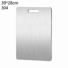 Steel Cutting Board, Rustproof Sanitary Non-Porous Material, Dishwasher Safe for Easy Maintenance, 29x20cm