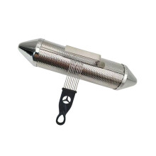 Metal Guiro with Scraper Percussion Instrument, Clear Resonant Tone, Durable Metal Construction