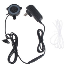 Fish Tank Light Black Round LED Diving Bubble Light for Aquariums