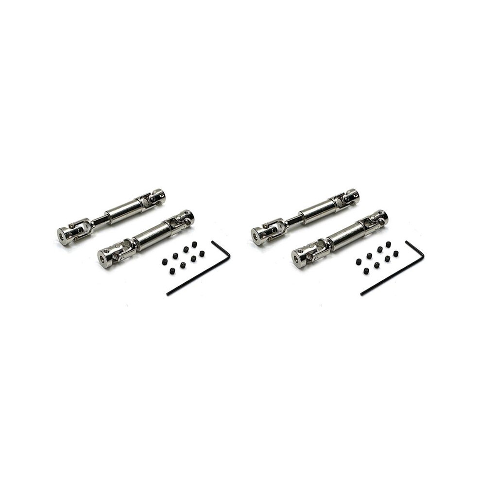 2Set For Fms Fcx24 Metal Drive Shaft Cvd Driveshaft 1/24 Rc Crawler Car Upgrade Parts Accessories 4714120365395