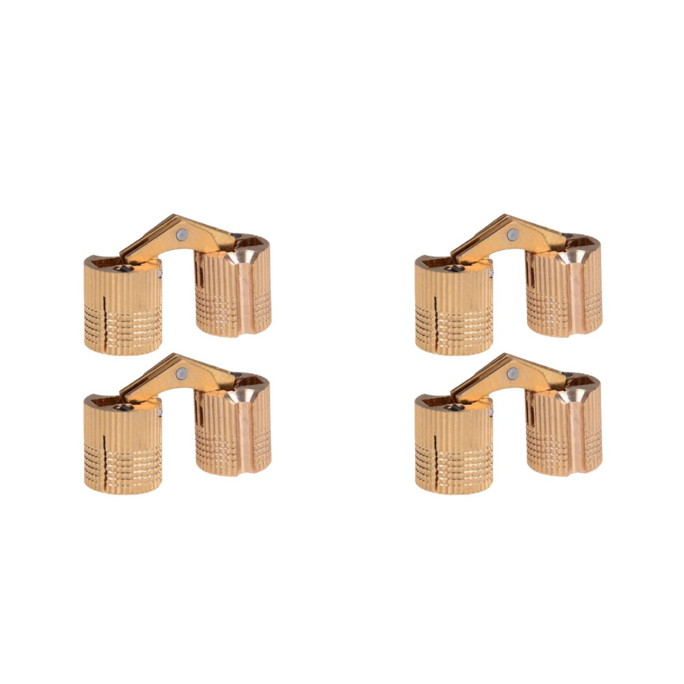 4Pcs Durable Golden Case Hinges With Smooth Automatic Closing Action 3722858806579