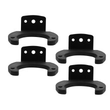 4Stk Mikrofonschwenkclips Wandhalter Schwarz Für Studio Zuhause