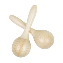Atmosphere Maracas Music Enlightenment, 1 Pair Wooden Hand Bell Ktv Accompaniment Percussion Instrument Musician Gift
