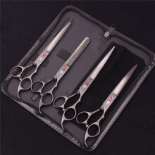 Professional Pet Grooming Shears with Japanese Steel Blades for Precise Trimming