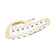 8Tone Glockenspiel Xylophone with Durable Aluminum Plates, Clear Bright Tone for Beginners