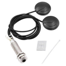 Pastilla para guitarra con cable de 55 cm, no requiere soldadura, montaje interno/externo, antiinterferencias para guitarra eléctrica.