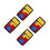 4Pcs Black Sliding Puzzle Toy Plastic Brain Teaser Game 1