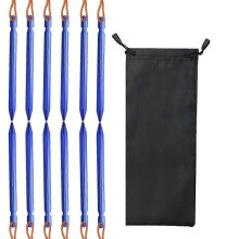 Y-vormige tentpinnen van aluminiumlegering, 18 cm - Lichtgewicht met dieptemarkeringen en reflecterend koord (set van 12)